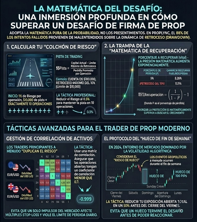Arquitectura de riesgo: la base de cómo pasar un challenge de prop firm