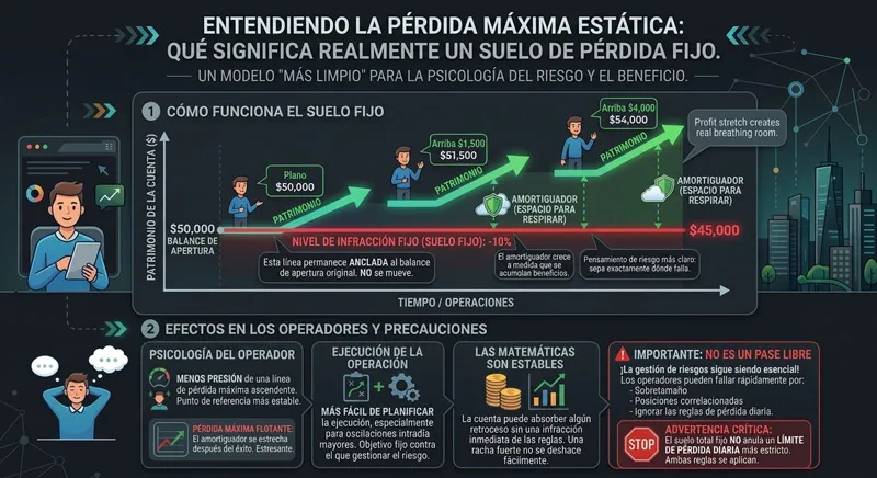 Drawdown estático vs trailing drawdown la respuesta corta