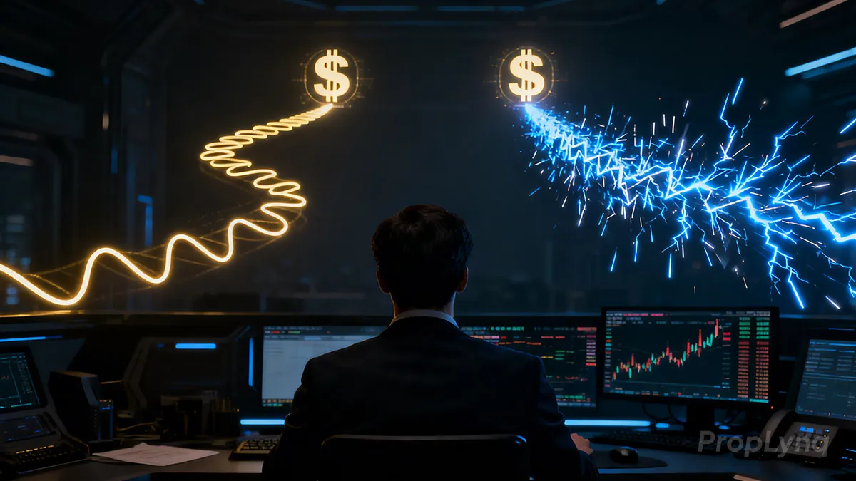 Mejores estilos de trading para challenges de fondeo scalping vs swing trading en 2026